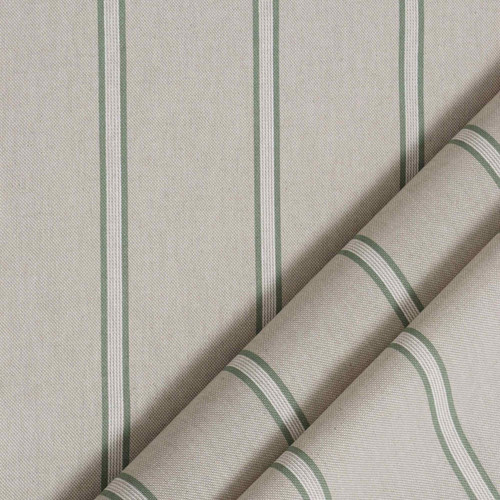 Columbia stripe green fabric - green,