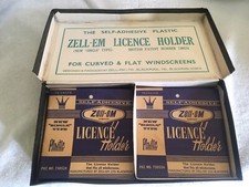 Zell-Em Clear Tax Disc Holder NOS 1960’s Period BMC