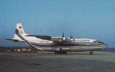 VOLGA-DNEPR AIRLINES ANTONOV AN-12 AIRCRAFT POSTCARD AIRLINE AIRPLANE AVIATION