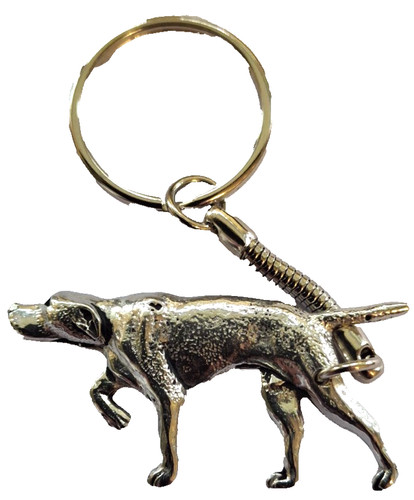 English pointer dog - dog, pewter