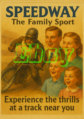 Speedway retro 1940s glossy - speedway,