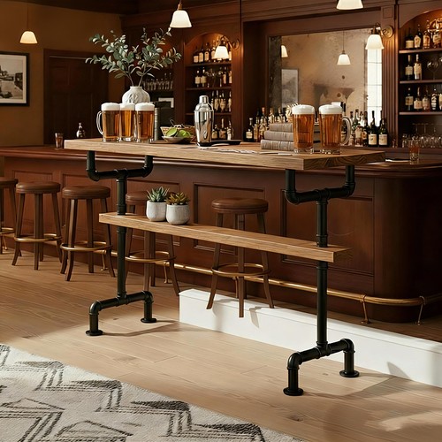New solid wood bar table - wood, |