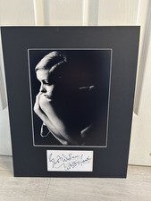 Twiggy Signed Photo Display