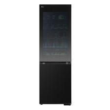 LG InstaView 349 Litre 60/40 Freestanding Fridge Freezer - Black GBG5160CEV