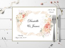 10 Personalised Roses & Lace