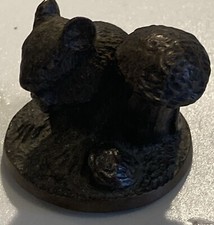 Vintage Miniature Bronco Mouse With Mushroom Bronze Scotland  Sculpture