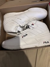 Men's Fila F13 Triple White Hi