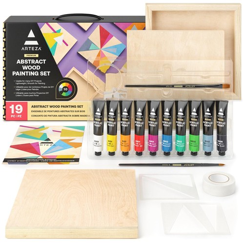 Arteza wood painting set - wood,