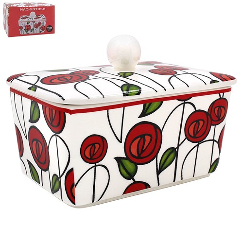 Mackintosh rose ceramic butter - mackintosh,