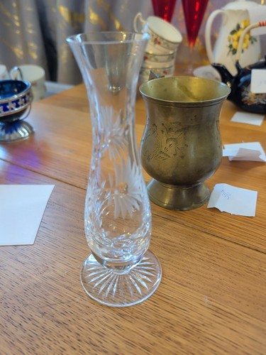 Vintage crystal cut glass - vintage,