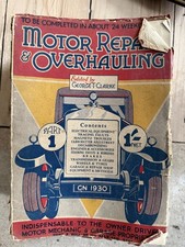 Motor Repair and Overhauling Complete Set 1-24 Edited By George T. Clarke 1930s