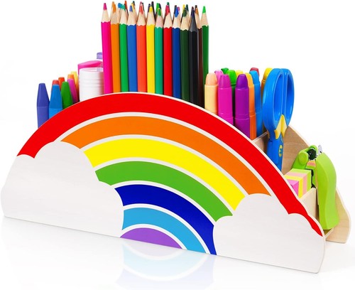 Wooden pen pencil holder - wooden, &