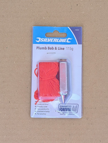 Silverline 115g plumb bob and - 115g,