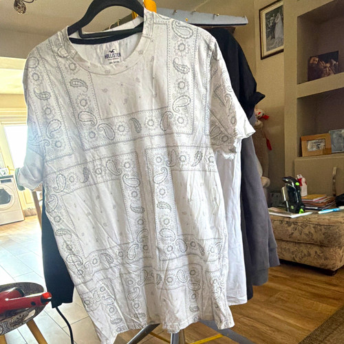 Hollister white grey - grey, paisley