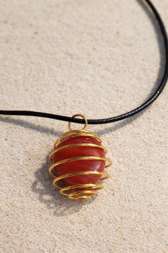 Raw crystal necklace - crystal,