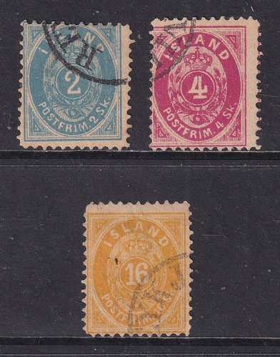 Iceland 1873 numerals skilling - iceland,