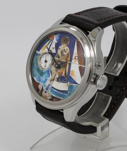 Watch with cloisonne enamel - watch, a