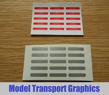 Self Adhesive Nameplates for Hornby Virgin Pendolino Class 390 train OO Scale