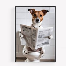 Funny bathroom jack russell