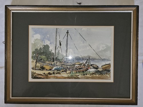 Vintage watercolour resting - vintage,