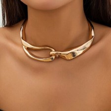 Irregular Choker Necklace Gold