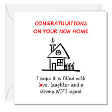 Funny New Home Card New Moving