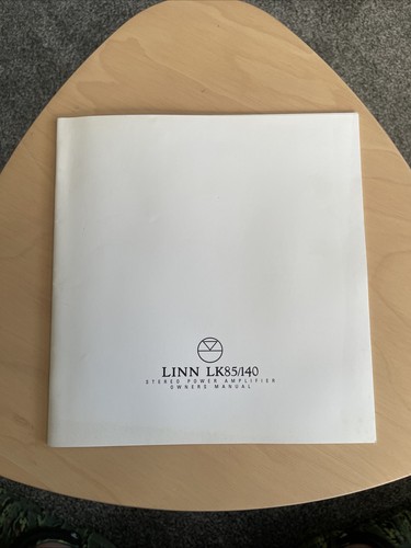 User manual linn lk85 140 - linn, lk85/140