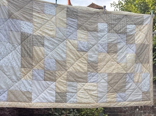 Vintage patchwork quilt throw - vintage,