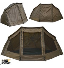 NGT XPR Brolly System Shelter System Carp Fishing Bivvy 60" With Storm Poles