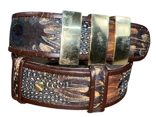 Vintage brown leather - brown, belt