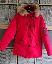 Ladies Red Winter Coat Parka