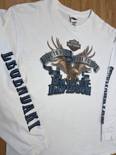 Harley davidson white long - harley,