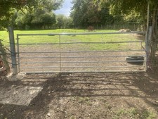 12ft Metal Farm Field Gate With Metal Posts