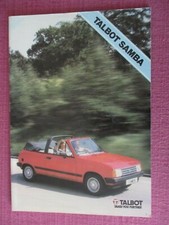 TALBOT RANGE SALES BROCHURE. SAMBA - TAGORA - HORIZON - SOLARA - ALPINE - RANCHO
