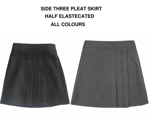Girls three pleat school - pleat,
