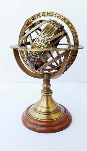 Astrolabe zodiac brass - astrolabe,