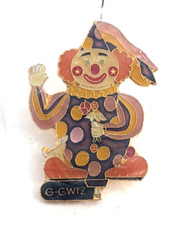 VTG G-GWIZ Colt SS Clown Frank Prell Special Shape Balloon Enamel Lapel Pin