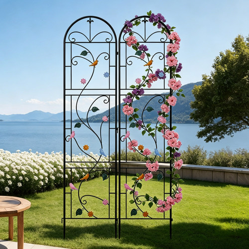 Metal garden trellis - metal,