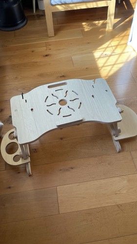 Wooden laptop desk designed - desk,