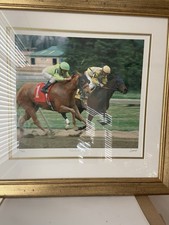 Horse Racing - Framed Limited Edition Print  ' Neck & Neck '  By Chris Ward