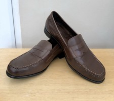 ROCKPORT Mens Classic Trutech Loafer Penny DK Brown Shoes Size 10.5 W
