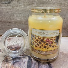 Yankee Candle Belgian Waffles Large Jar Retired Sunday Brunch Collection VHTF
