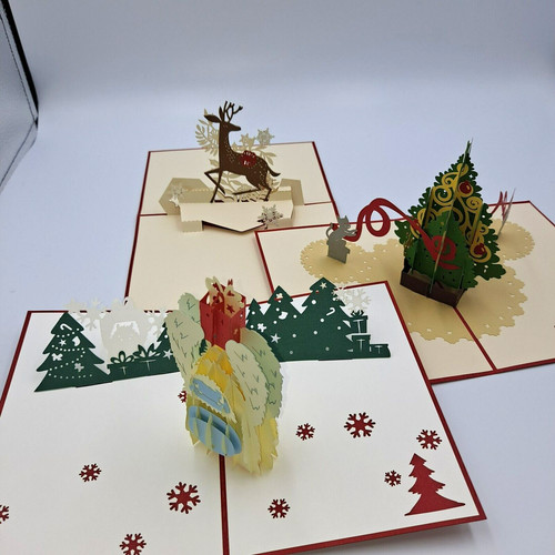 Pop christmas card - pop, up