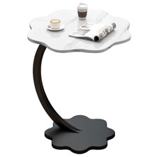 C-Shaped Compact Sofa Side End