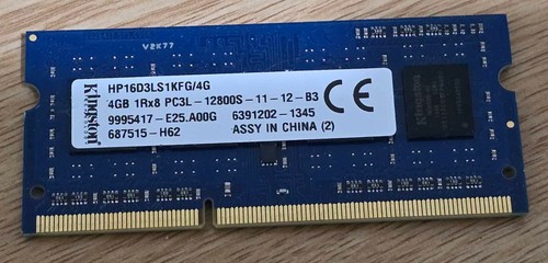 4gb laptop ram kingston pc3l - kingston,