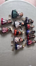 Set Of 12 Stain Free, Traditional Swiss Miniature Dolls