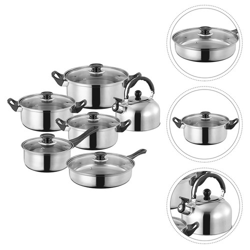 12pcs cookware set stainless - cookware,