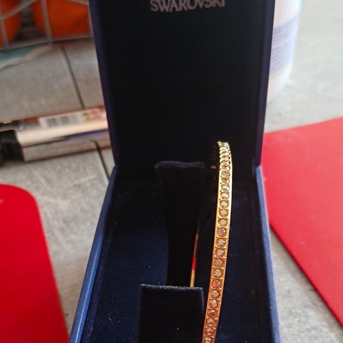 Swarovski gold tone crystal - swarovski, gold-tone