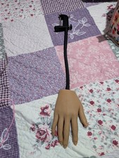 Silicone Hand,Nail Practice,Art, Design, Jewelry Display Prop Gooseneck,Clamp.