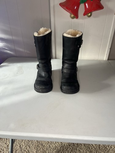 Ugg kensington black leather - black,